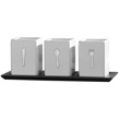 4 Piece Ceramic Caddy Set by Towle Silversmiths