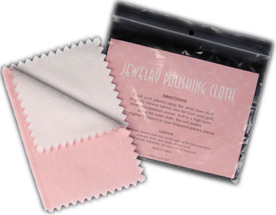 Jewelry Polishing Cloth, Pink, 6