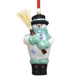 Sugar Mold Snowman with Broom by Reed & Barton