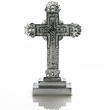 Silverplated Cross On Base by International Silver