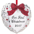 Our First Christmas Heart by Reed & Barton