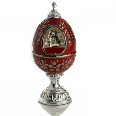 ceramic musical christmas egg by wallace nancysilver com musical christmas egg