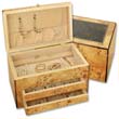 Selene Birds Eye Maple Jewelry Chest by Reed & Barton